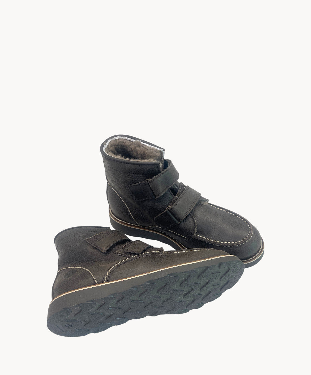 Vewrdecchia Klett Stiefel Lammfell gefütter braun