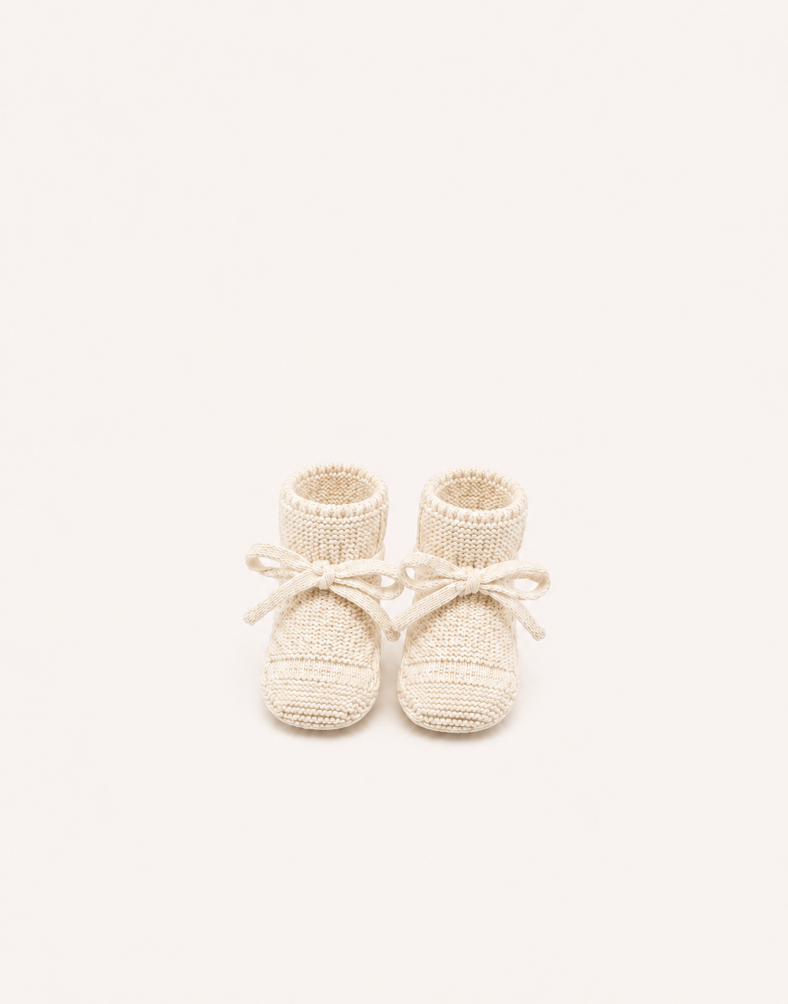 Marie Morenz Strickschuhe Merinowolle Creme Onesize0-1 Jahr