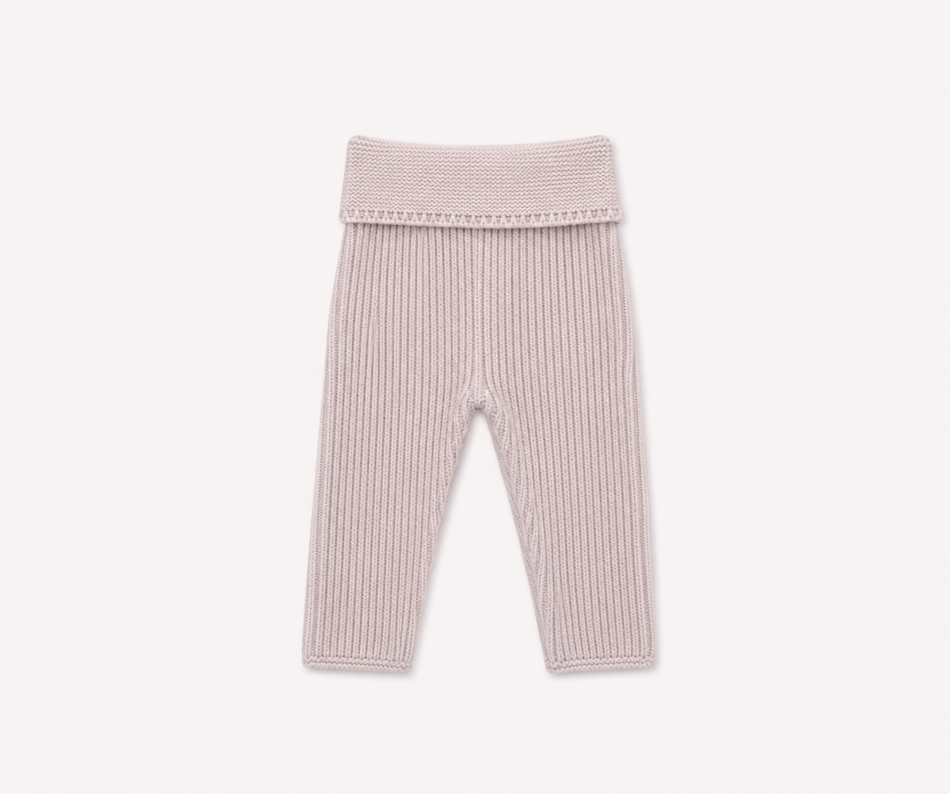 Pantalon bébé Marie Morenz en laine mérinos côtelée gris chiné