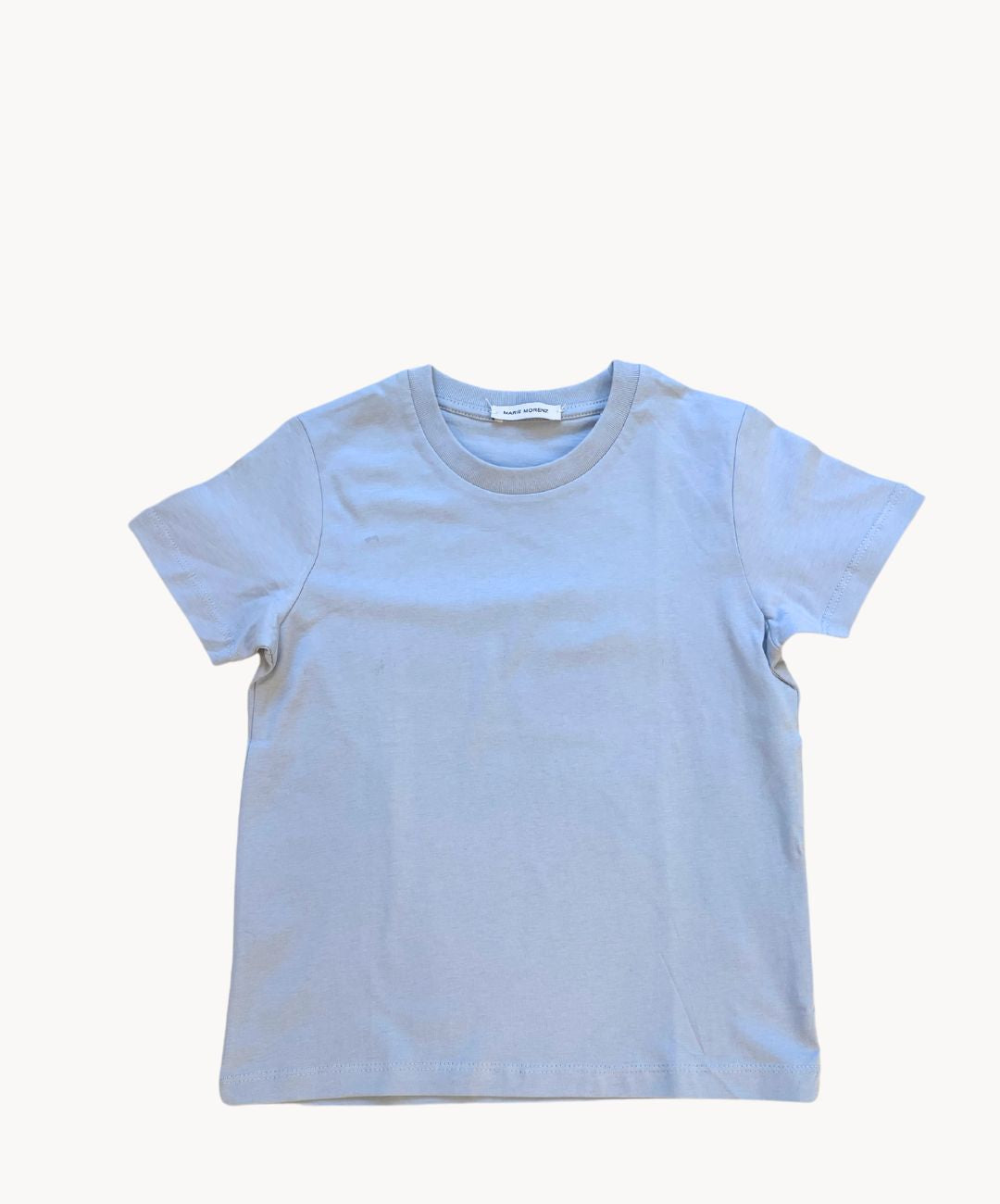T-shirt Marie Morenz en coton bleu clair à manches courtes pour enfant