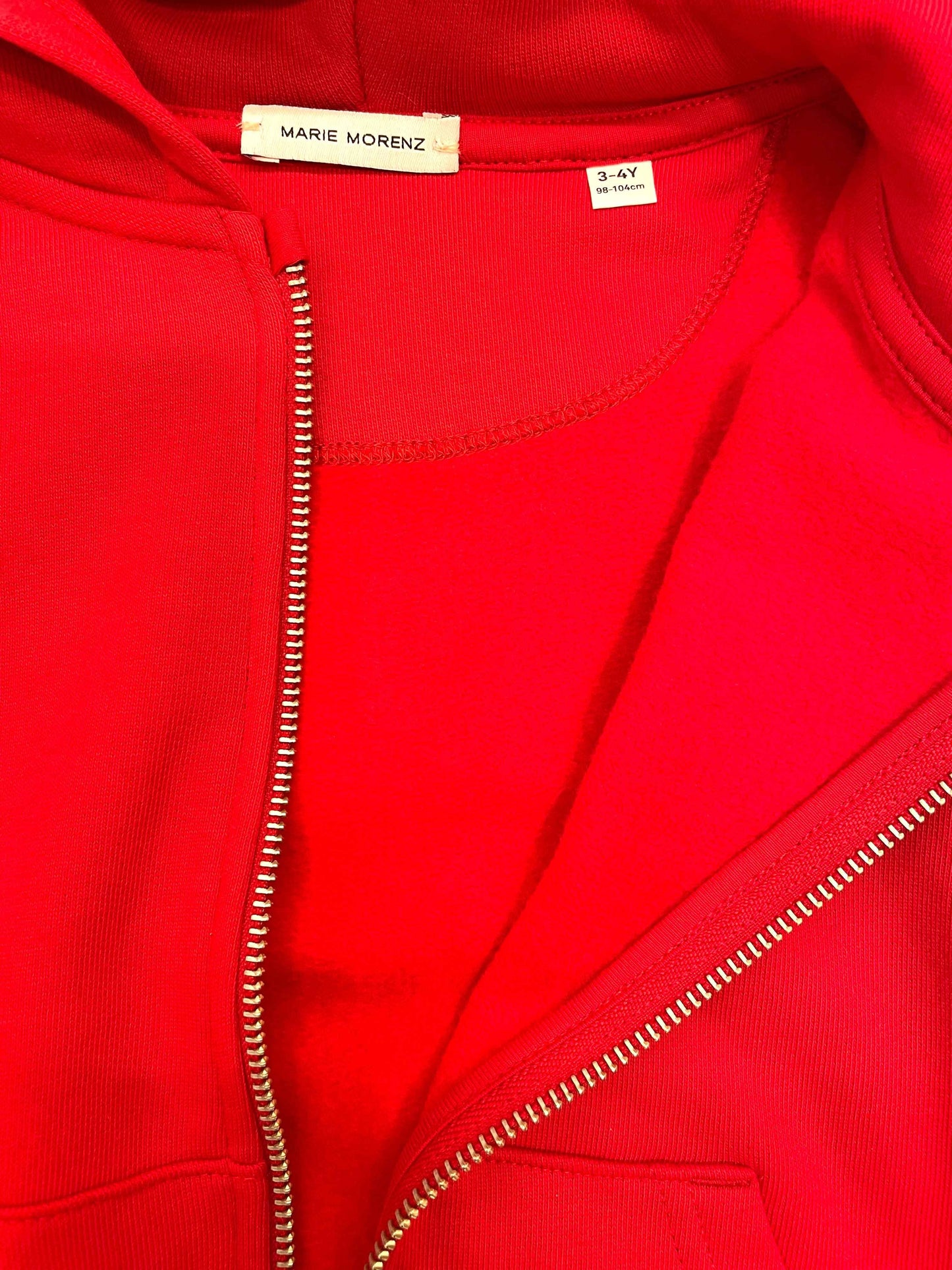 Marie Morenz Sweatjacke Rot Kinder Baumwolle