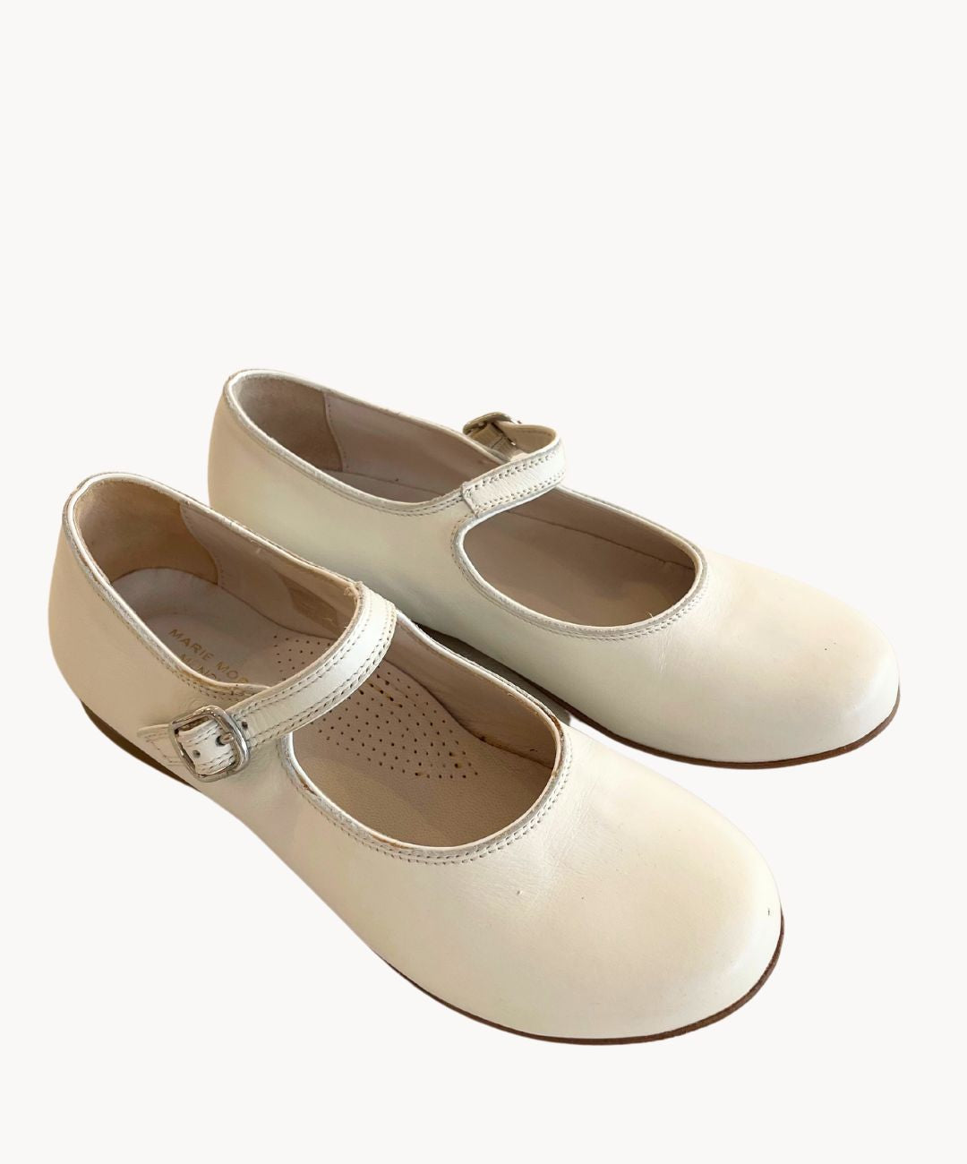 Marie Morenz Ballerine 310 Crème Mary Jane Communion Mariage Enfants