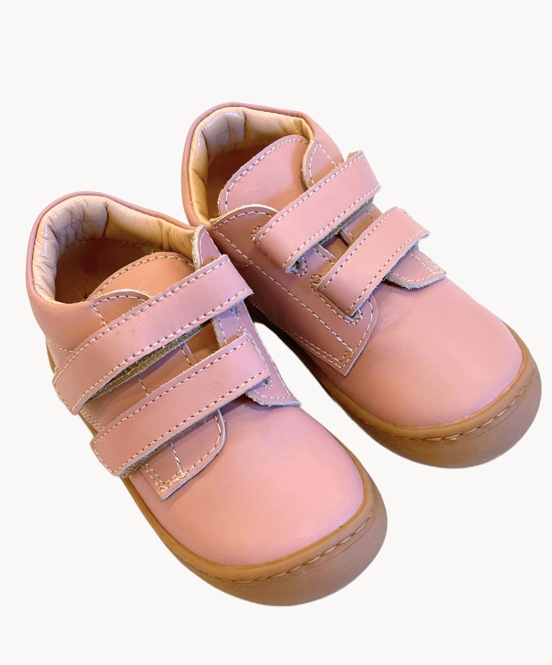 Marie Morenz Klettsneaker Leder altrosa