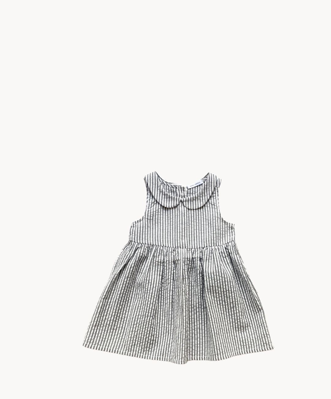 Marie Morenz Bubikragenkleid Streifen Seersucker