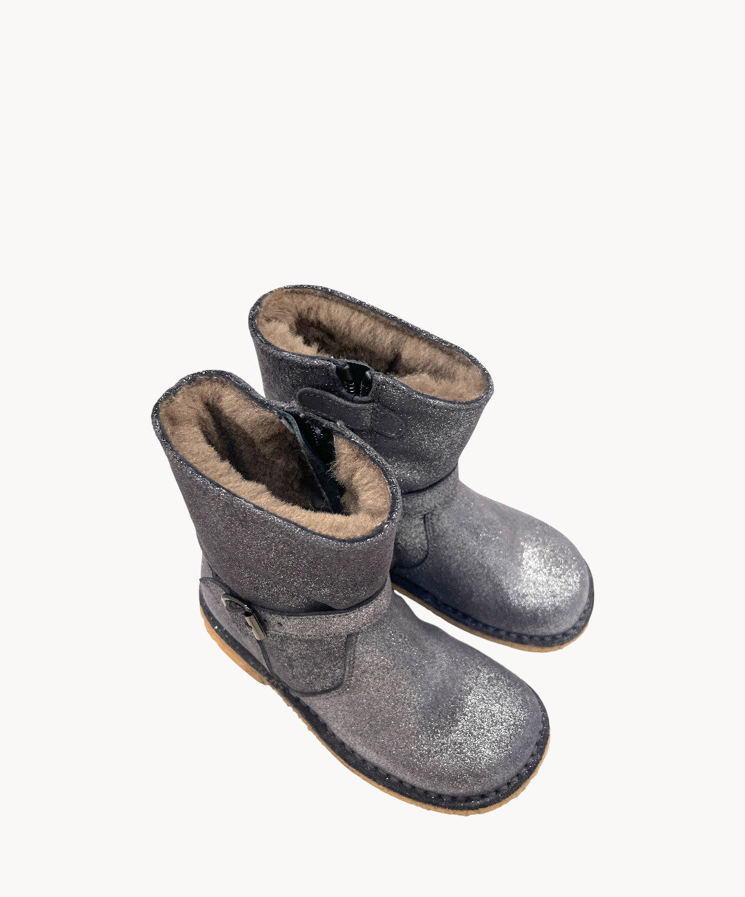 Marie Morenz 1410 Stiefel Lammfell gefüttert Glitzer Kinder