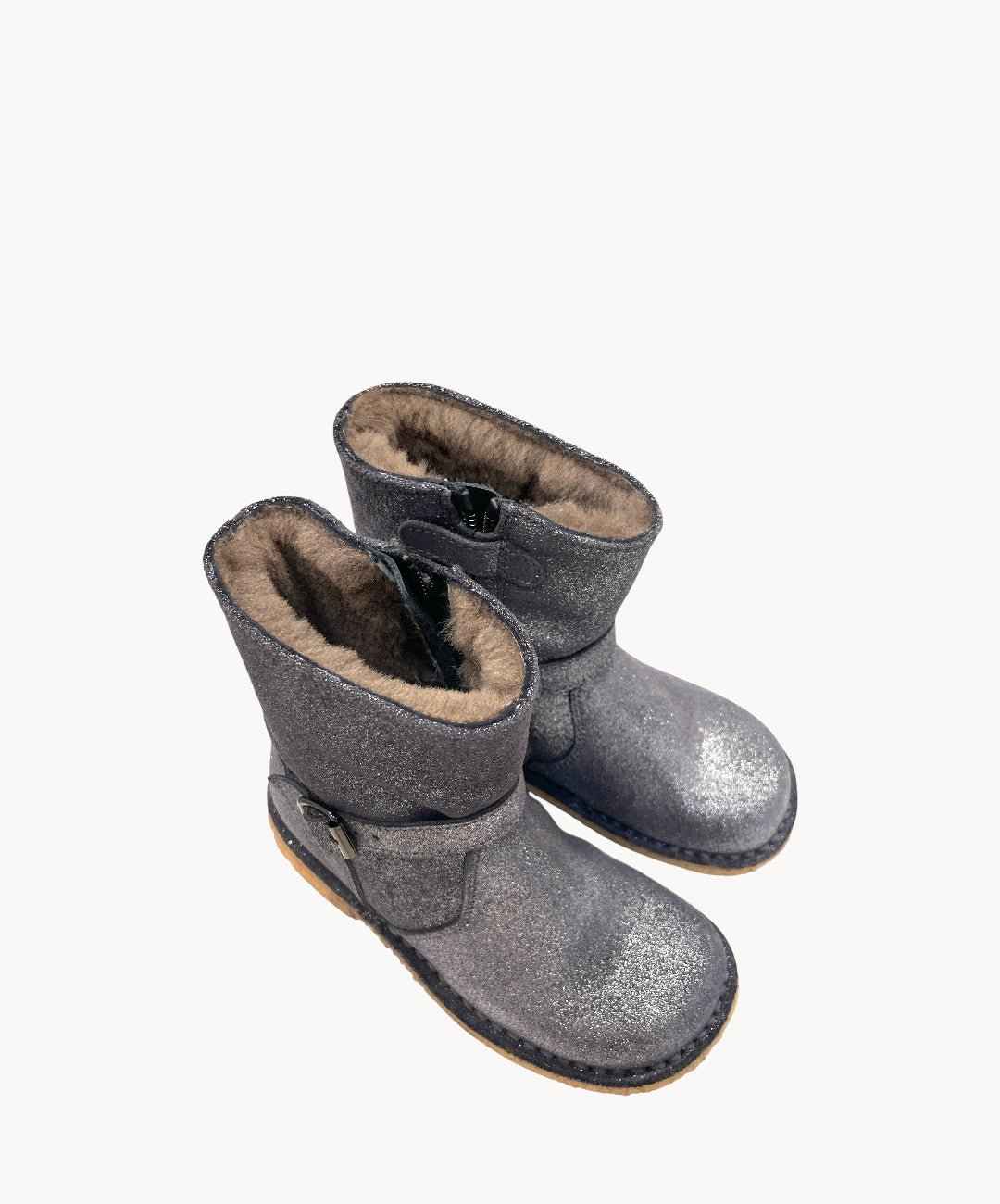 Marie Morenz 1410 Stiefel Lammfell gefüttert Glitzer Kinder
