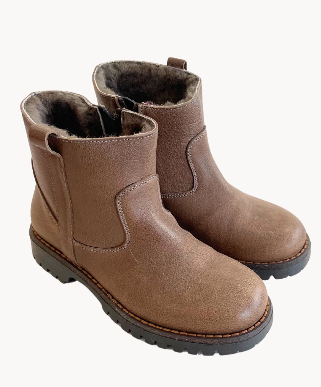 Marie Morenz Bikerboot 1045 Braun Lammfell gefüttert - Marie Morenz