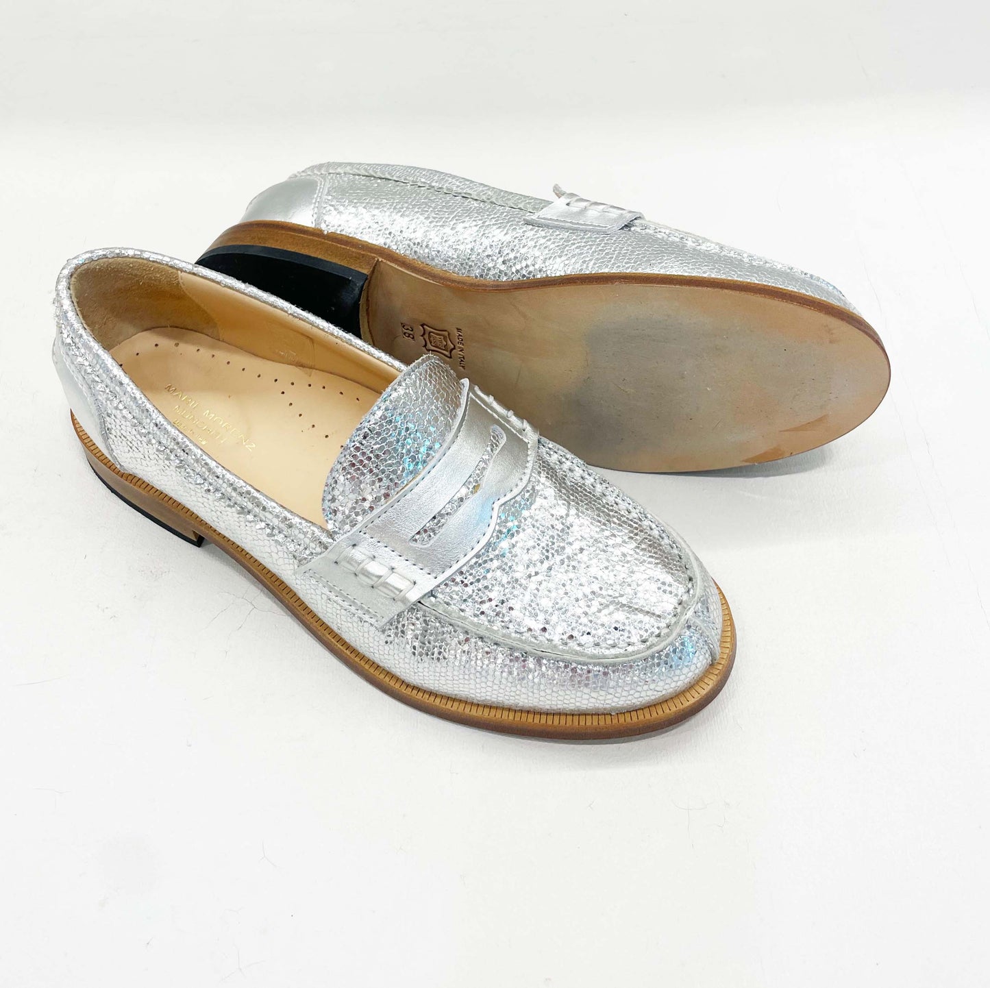 Marie Morenz Collegeschuh Silber - Marie Morenz