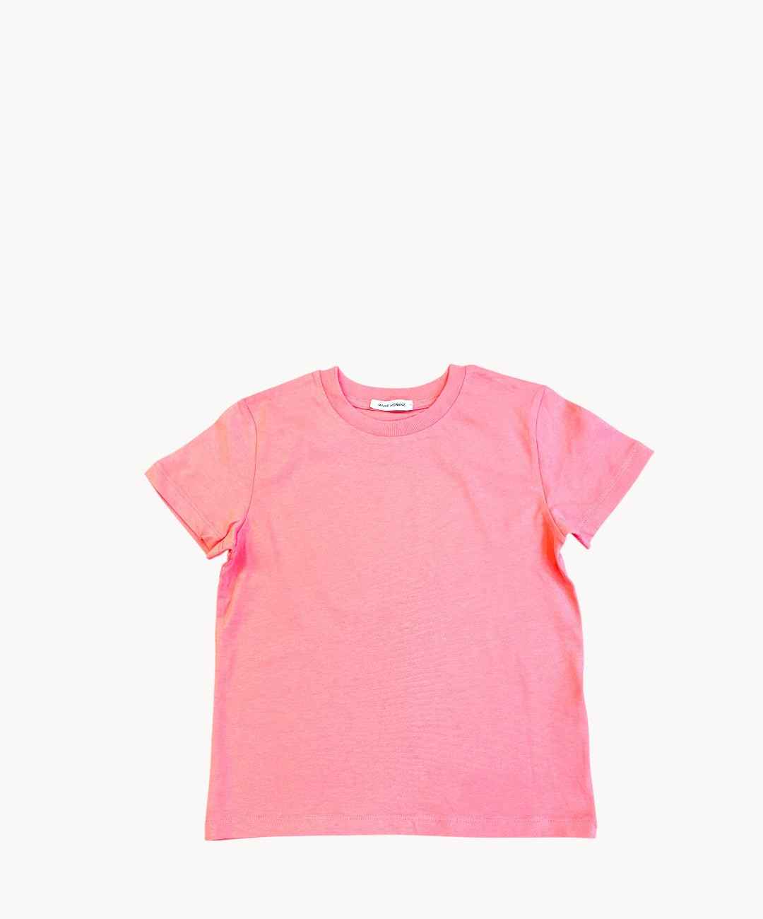 Marie Morenz Kinder T-Shirt Neon Pink Baumwolle