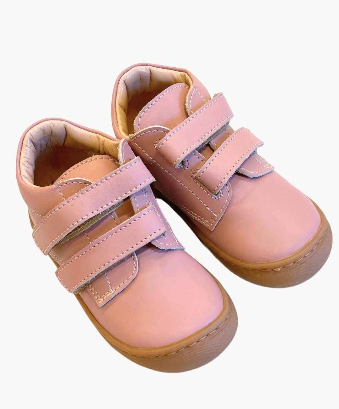 Marie Morenz Klettsneaker Leder altrosa