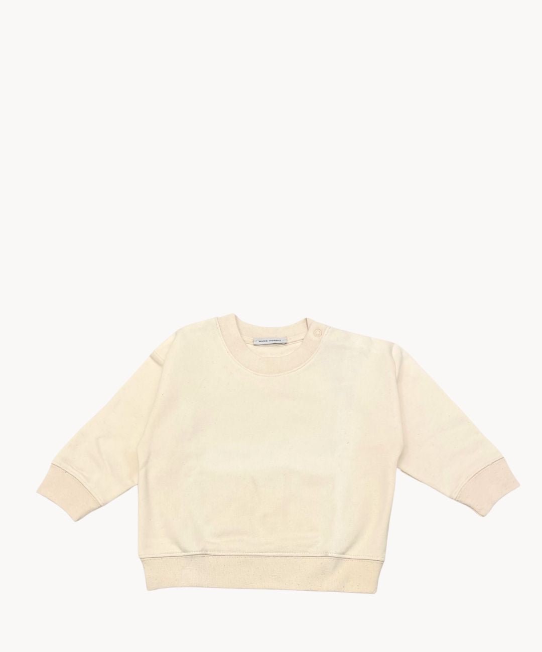 Marie Morenz Sweatshirt Baby Creme Baumwolle mit Drucknöpfen - Marie Morenz