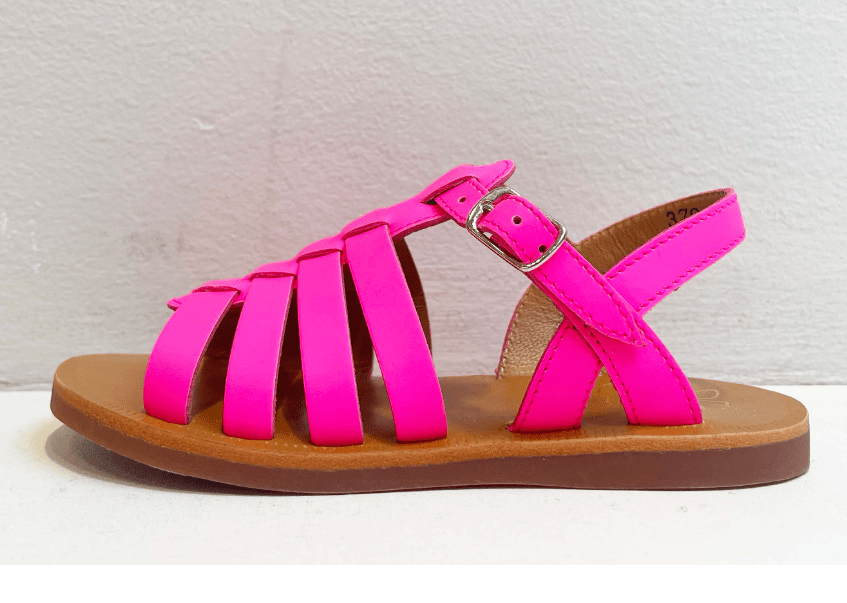 Pom D'API Plagette Strap Neonpink Kinder - Marie Morenz