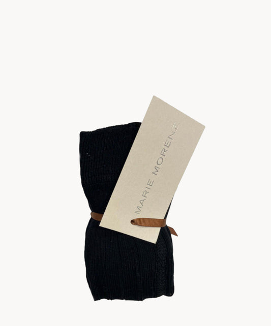 Marie Morenz Strumpfhose Rippe Marine Baumwolle Elasthan