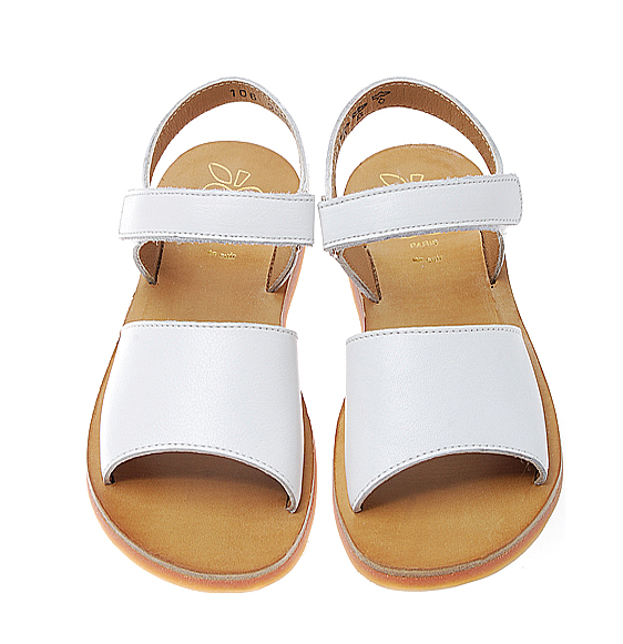 Pom D'Api Plagette Velcro Bianco Kinder