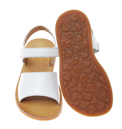 Pom D'Api Plagette Velcro Bianco Kinder