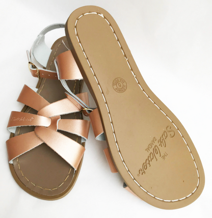 Saltwatersandals Original Rosegold Kinder