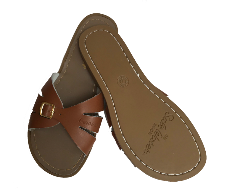 Saltwatersandals Slide Sandale Tan Dame