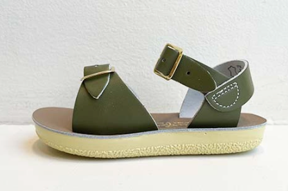 Saltwatersandals Sandale Surfer Oliv Kinder