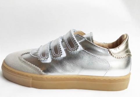 Marie Morenz Klettsneaker Silber