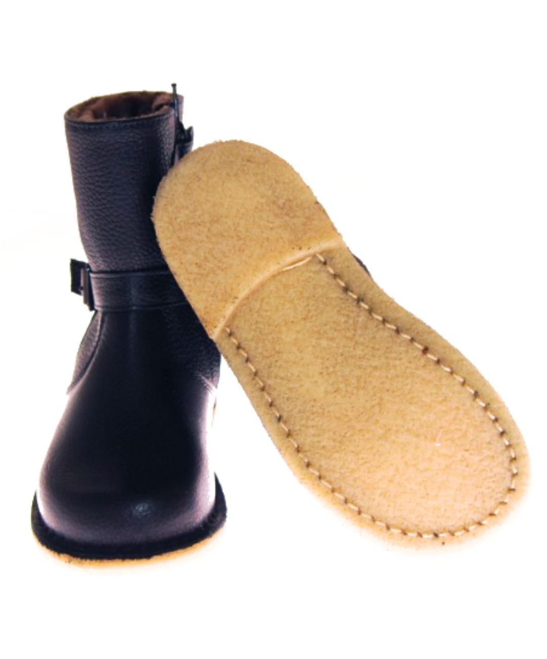 Marie Morenz 1410 Stiefel Lammfell gefüttert Marine Kinder