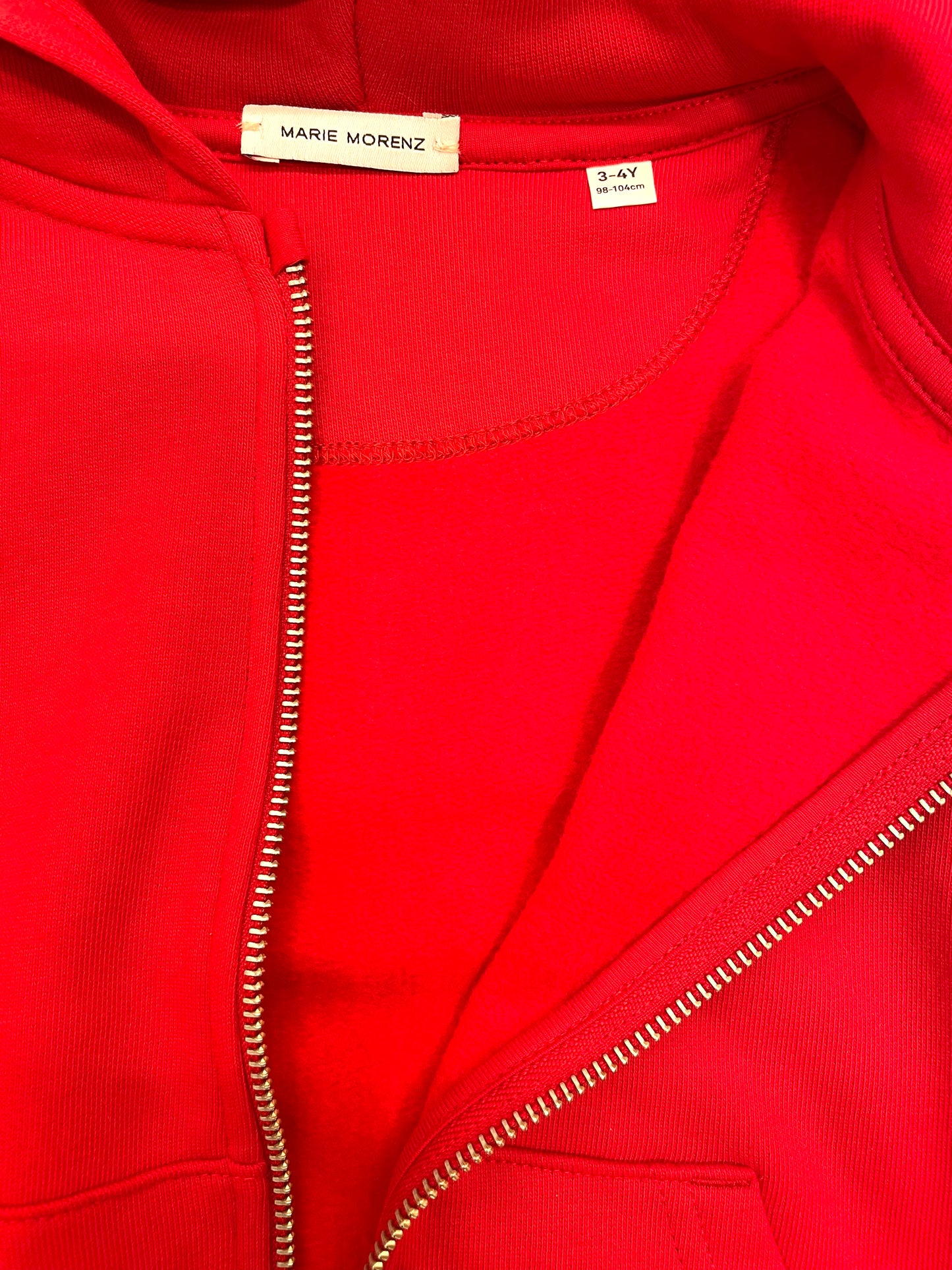 Marie Morenz Sweatjacke Rot Kinder Baumwolle