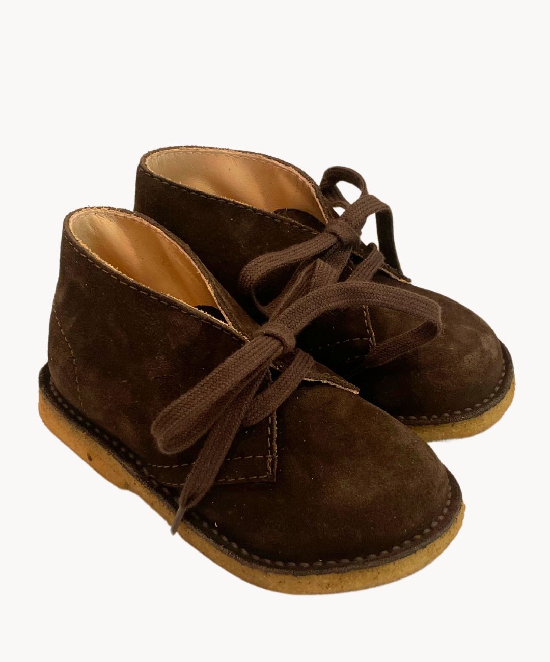 Marie Morenz Desert Boots Velour Braun Kinder Lauflernschuh