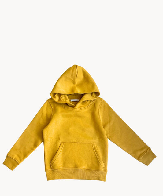 Marie Morenz Hoodie Senfgelb Baumwolle