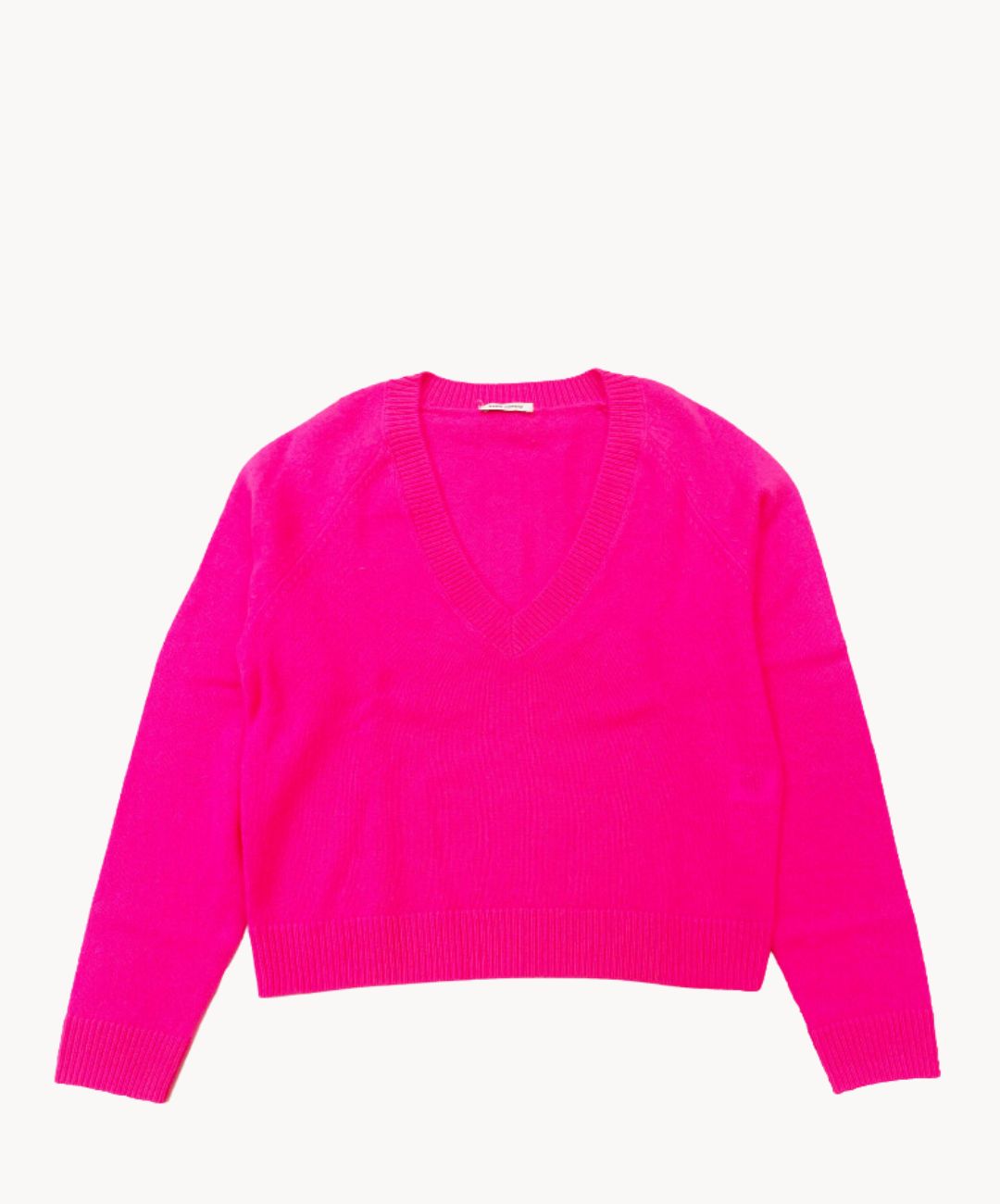 Marie Morenz Kaschmirpullover Neonpink