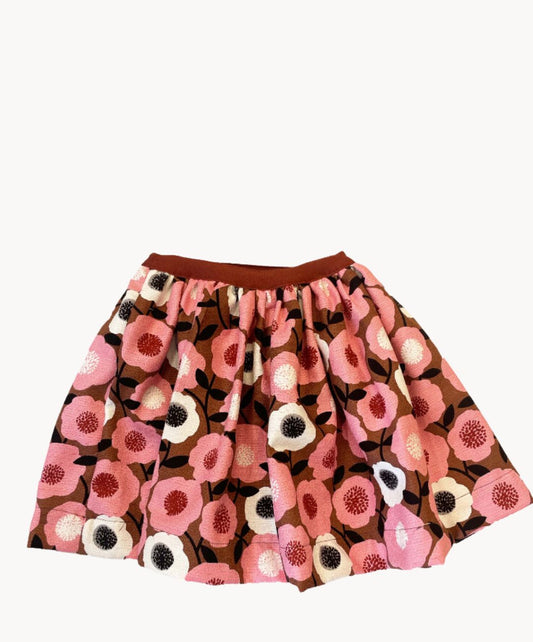 Marie Morenz skirt with flowers retro