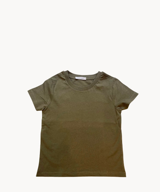 Marie Morenz T-Shirt Baumwolle Khaki Kinder Kurzarm