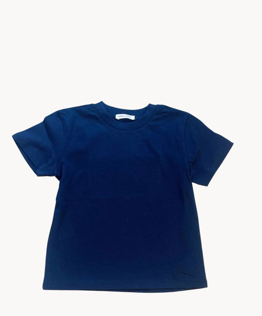 Marie Morenz T-Shirt Baumwolle Marine Kinder Kurzarm