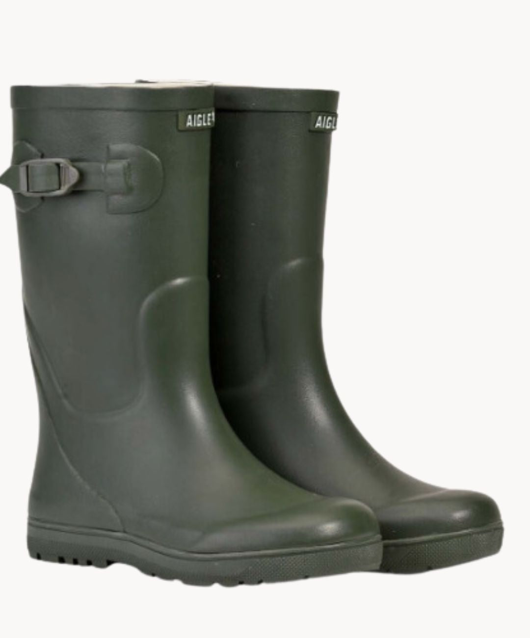 Aigle rubber boots Woody Pop Khaki – stylish protection for outdoor adventures