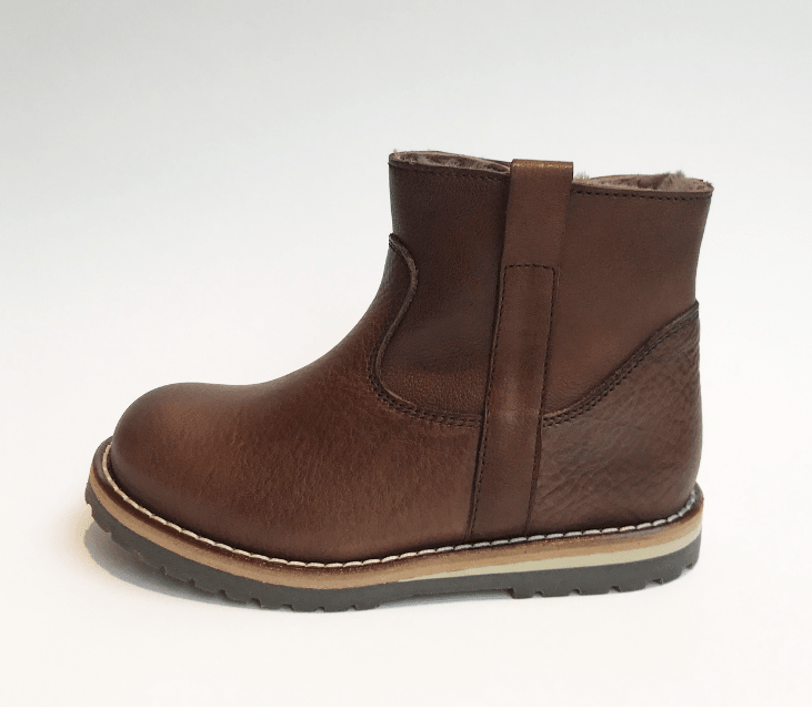 Marie Morenz 1045 Halbstiefel gefüttert Lammfell Braun - Marie Morenz