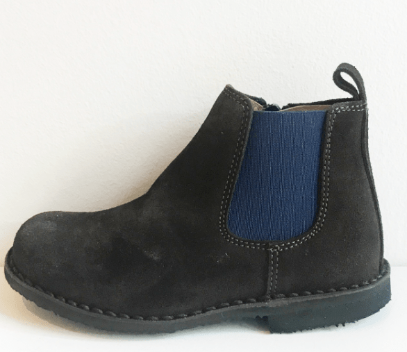 Marie Morenz 1403 Velour Braun Kontrastgummi Marine - Marie Morenz