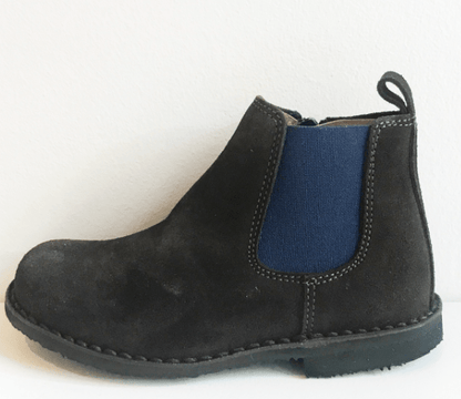 Marie Morenz 1403 Velour Braun Kontrastgummi Marine - Marie Morenz