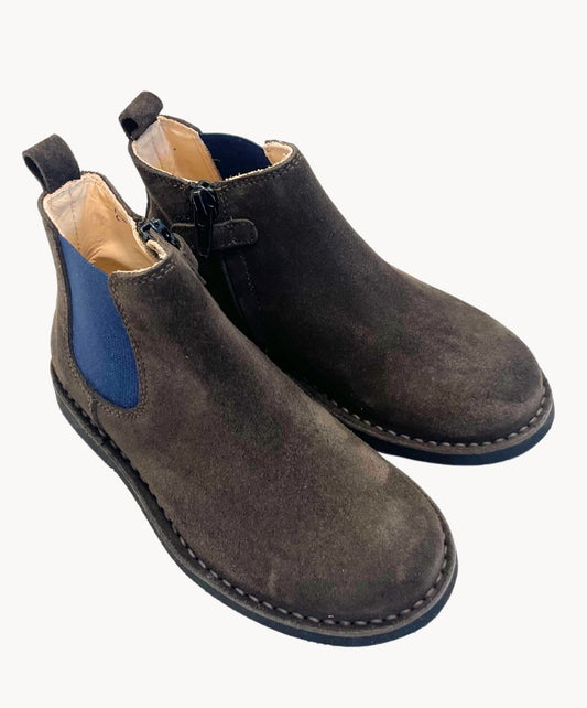 Marie Morenz 1403 Velour Braun Kontrastgummi Marine - Marie Morenz
