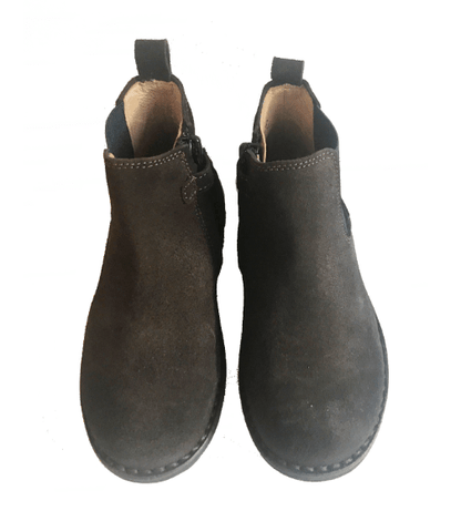 Marie Morenz 1403 Velour Braun Kontrastgummi Marine - Marie Morenz