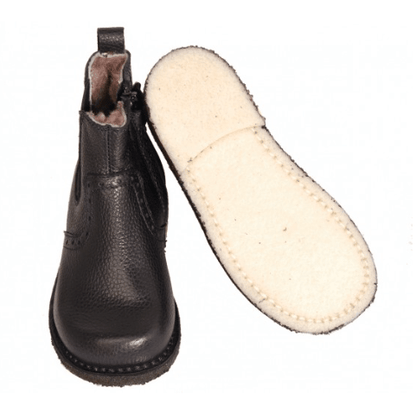 Marie Morenz 1428 Halbschuh gefüttert Lammfell Marine - Marie Morenz