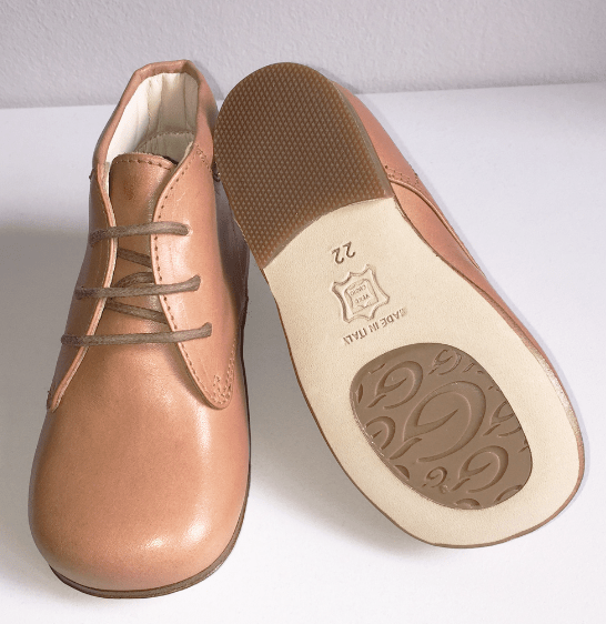 Marie Morenz 250 kleiner Schnürschuh Natur Retro - Marie Morenz