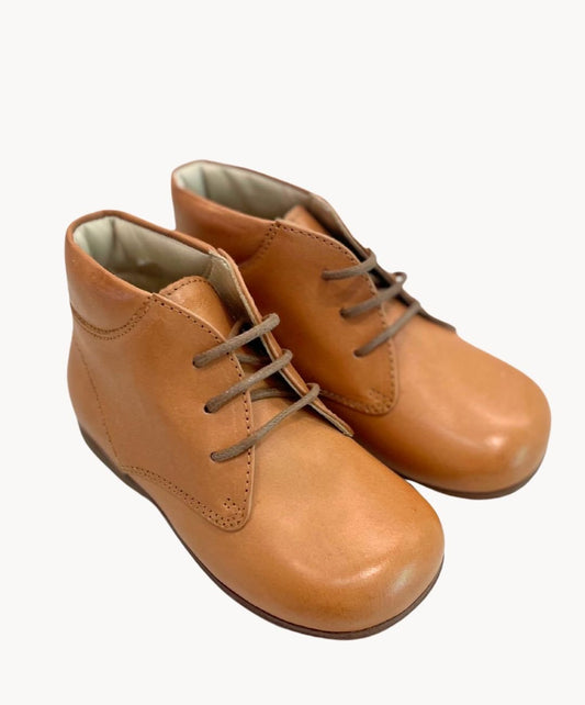 Marie Morenz 250 kleiner Schnürschuh Natur Retro - Marie Morenz
