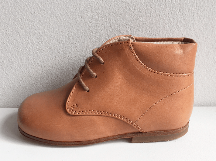 Marie Morenz 250 kleiner Schnürschuh Natur Retro - Marie Morenz