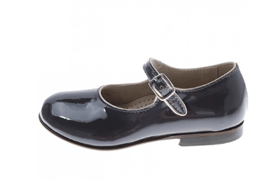 Marie Morenz 310 Ballerina Mary Jane Grau Lack - Marie Morenz