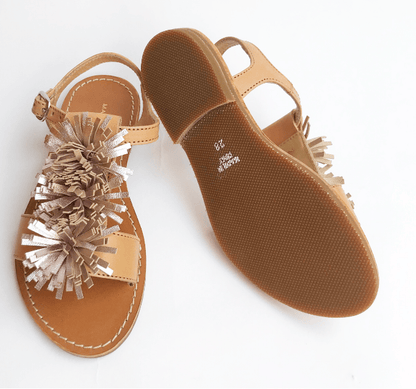 MARIE MORENZ 58 Sandale natur Metallicpuschel - Marie Morenz