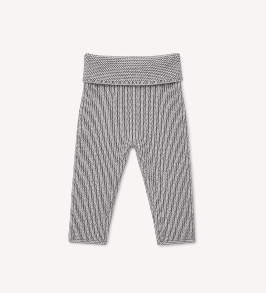 Marie Morenz babyhose Graumelange Rippe Merinowolle - Marie Morenz