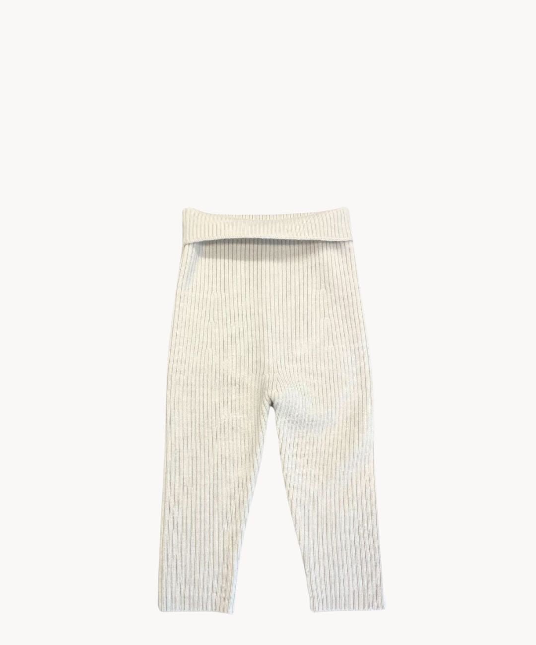 Marie Morenz Babyhose Merinowolle Rippe Creme - Marie Morenz