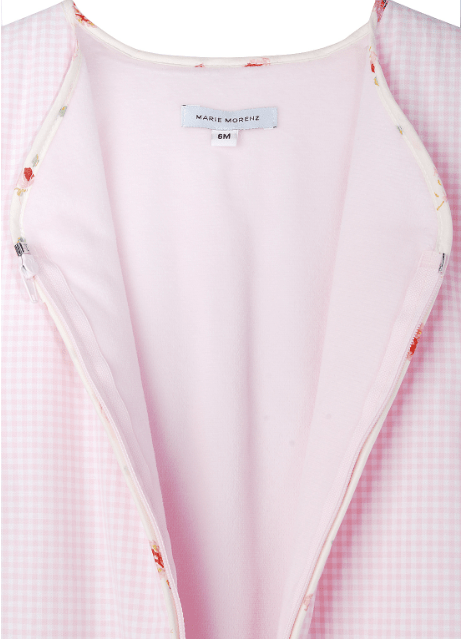 Marie Morenz Babyschlafsack Rose Vichy Baumwolle - Marie Morenz