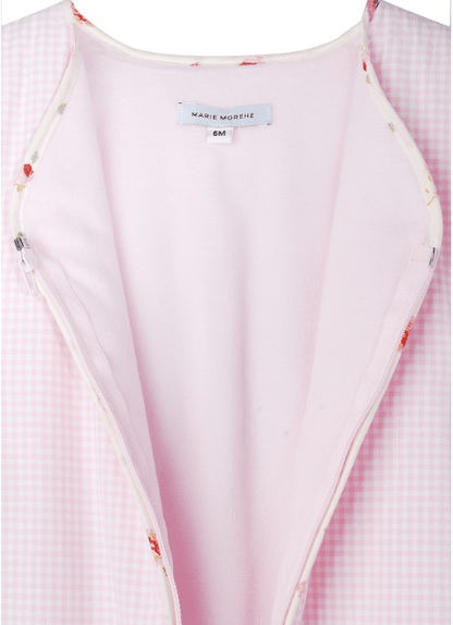 Marie Morenz Babyschlafsack Rose Vichy Baumwolle - Marie Morenz