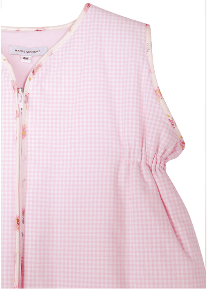 Marie Morenz Babyschlafsack Rose Vichy Baumwolle - Marie Morenz