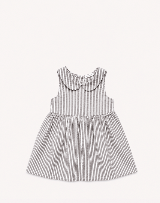 Marie Morenz Bubikragenkleid Streifen Seersucker - Marie Morenz
