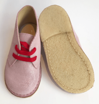 Marie Morenz Desert Boots Velour Rosa Kinder Lauflernschuh - Marie Morenz